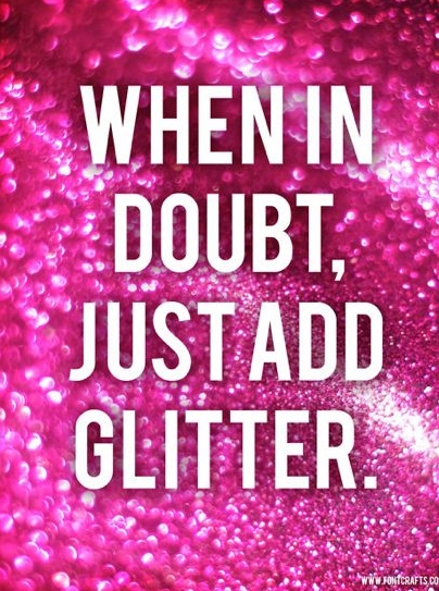 in doubt, just glitter | Groene