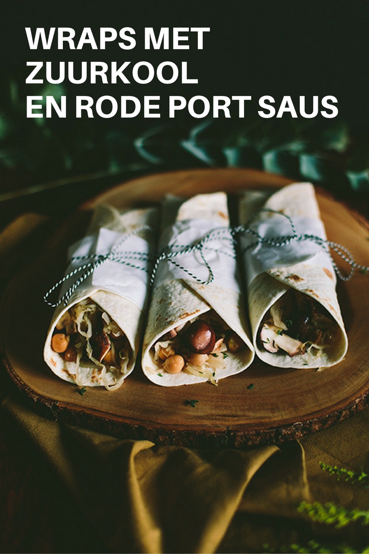 Recept zuurkool: wraps met zuurkool en portsaus. Port? Gezond en vegan eten met producten van de Aldi. Lees het recept op de blog. Foto door Aline Bouma.