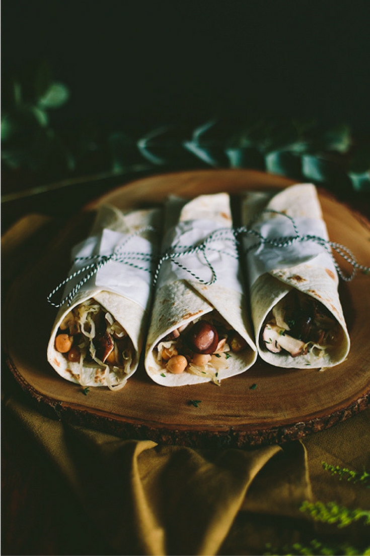 Recept wraps met zuurkool en portsaus. Port? Gezond en vegan eten met producten van de Aldi. Lees het recept op de blog. Foto door Aline Bouma.