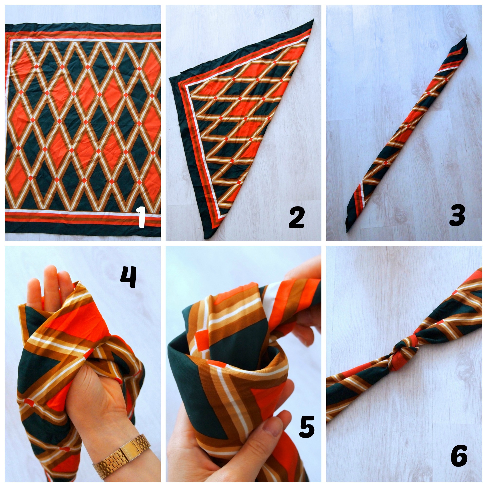 Maori Correct salade Tutorial: vintage haarband knopen | De Groene Meisjes