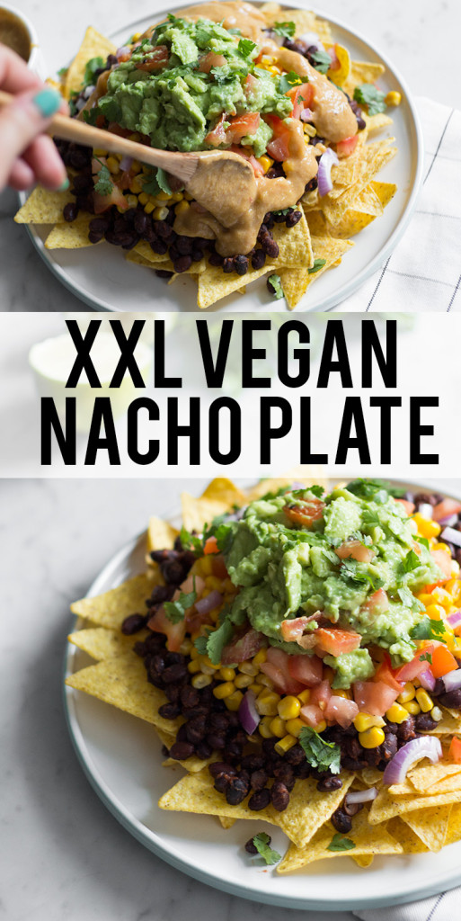 XXL Huge Vegan Nacho Dish!