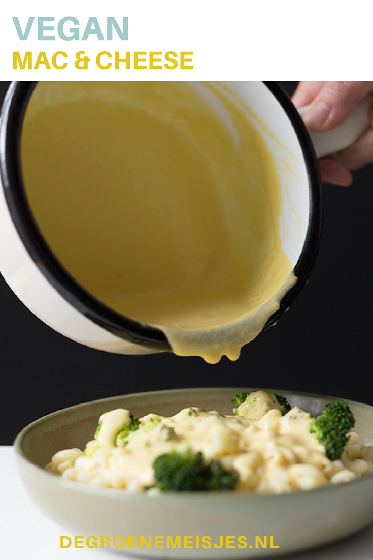 recept vegan mac & cheese. Je kunt de kaassaus ook gebruiken voor andere gerechten zoals ovenschotels, pastasalades