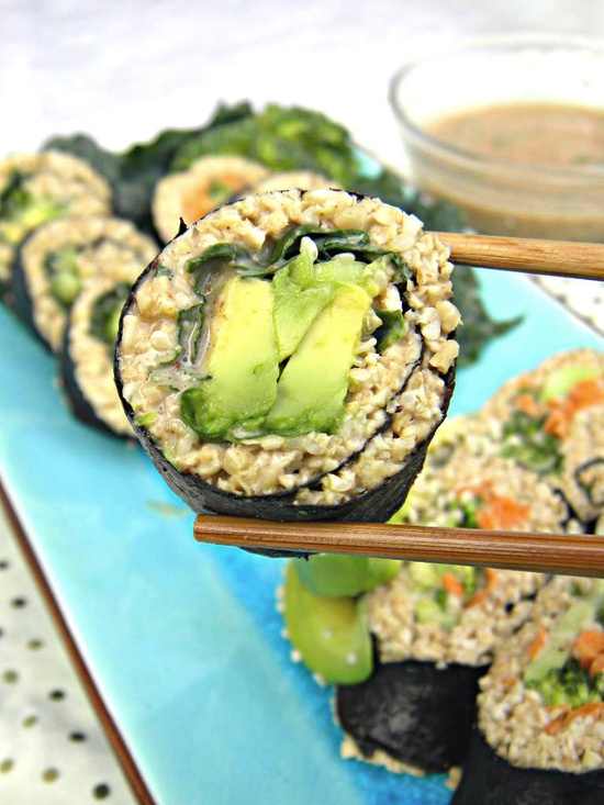 riceless-sushi-with-spicy-almond-satay
