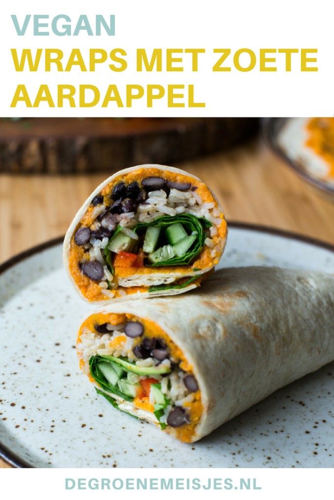 Wraps met zoete aardappel De Groene Meisjes