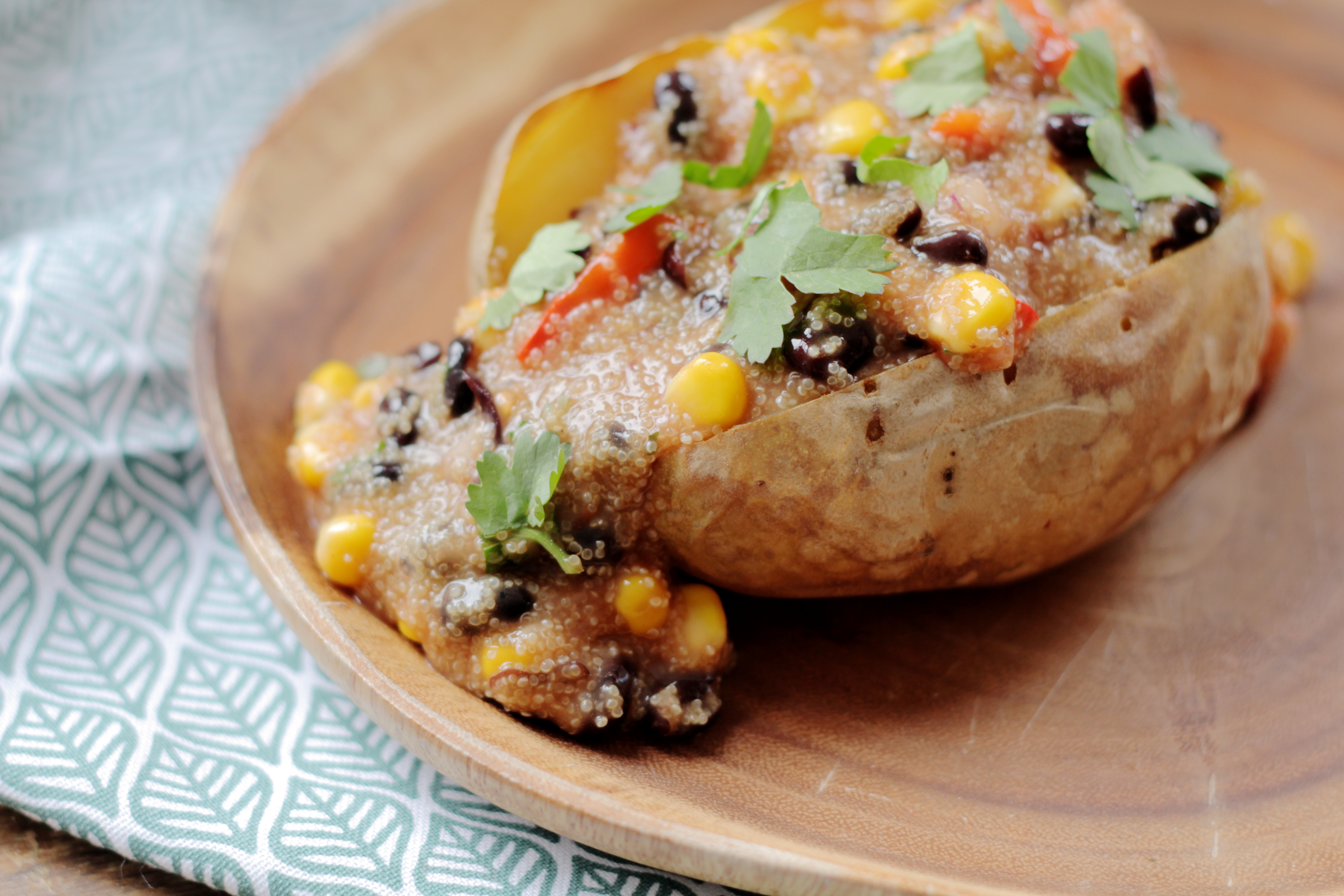 Nieuw Recept: gepofte aardappel met 'Mexicaanse' amarant | De Groene Meisjes VC-83