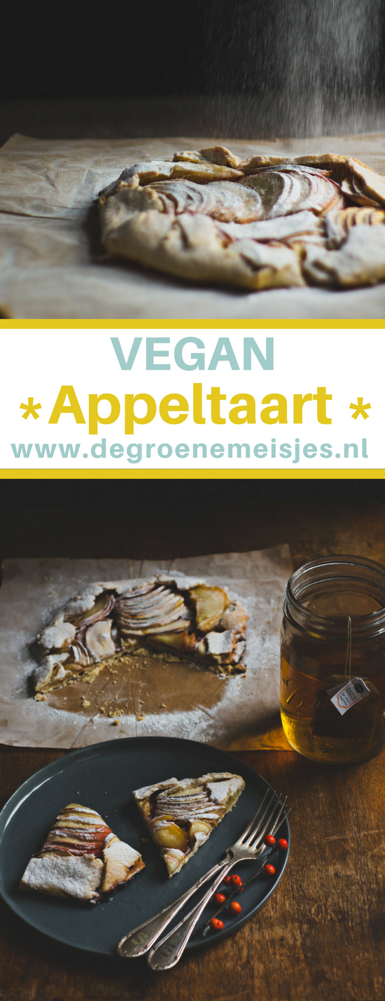 Recept voor een overheerlijk, ambachtelijk appeltaartje #appeltaart #vegan #veganfood #taart